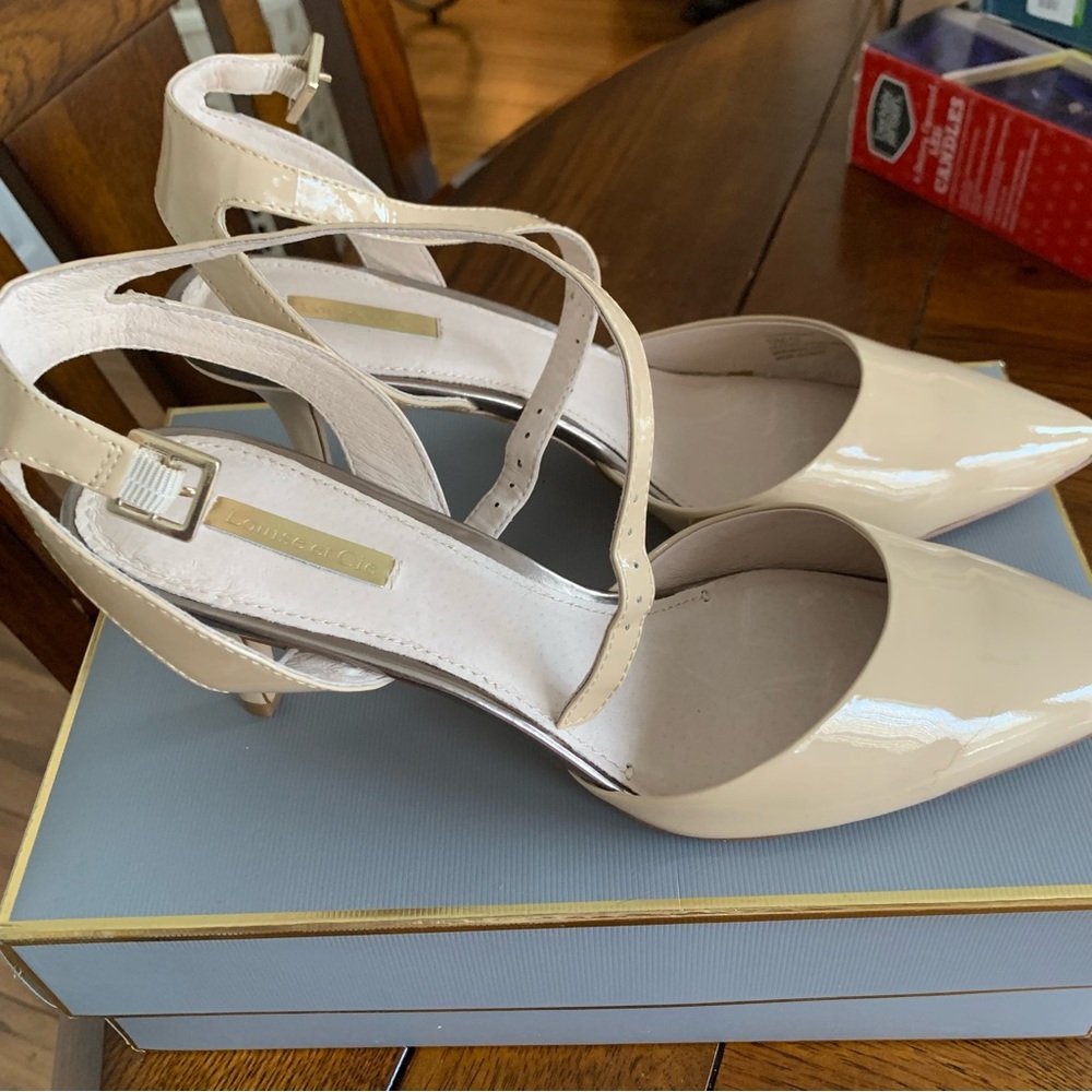 Louise et Cie Esperance Soft Patent Leather Pointed Toe Kitten Heels Size 10 - Picture 12 of 12